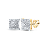 1/8CT-DIA P3 GIFT SQUARE EARRING